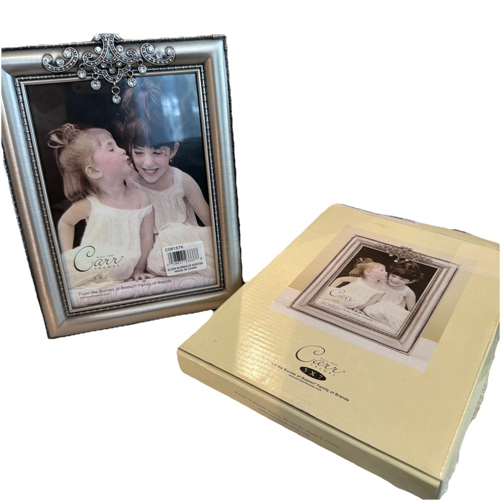 Vtg Burns Of Boston Carr 5x7 Chandelier Topper Frame NIB - Picture 1 of 7